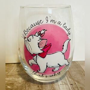 Disney The Aristocats Marie stemless glass